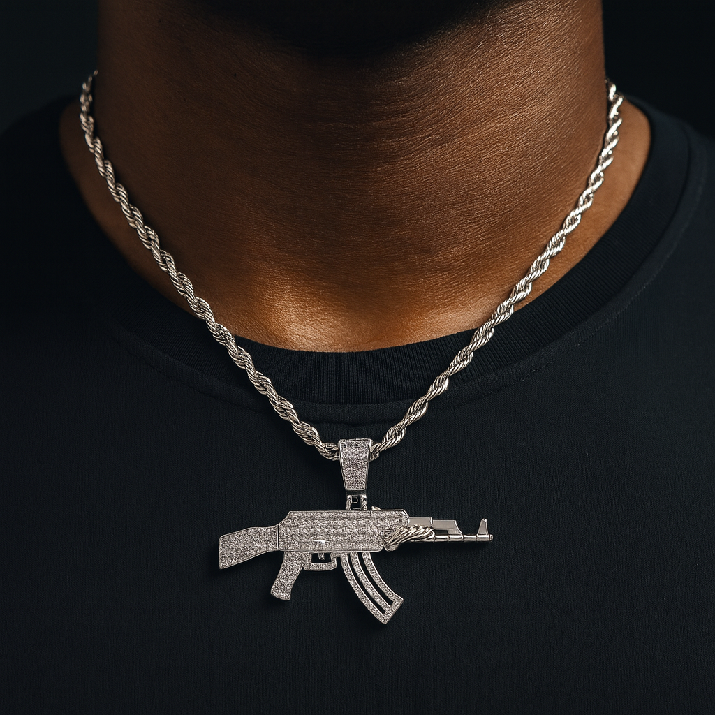 AK 47 Gun Necklace